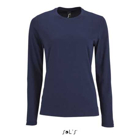 Dámske tričko (SOL'S IMPERIAL LSL WOMEN - LONG-SLEEVE T-SHIRT)>modrá (frenchnavy)>XL