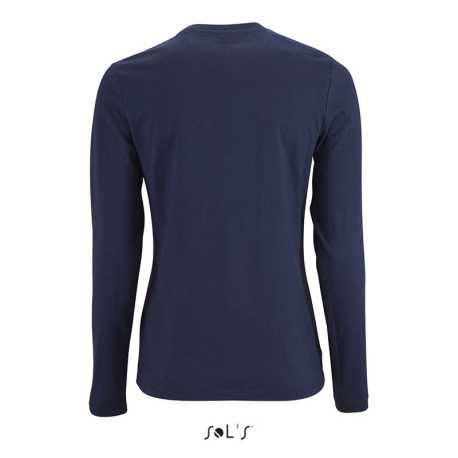 Dámske tričko (SOL'S IMPERIAL LSL WOMEN - LONG-SLEEVE T-SHIRT)>modrá (frenchnavy)>XL