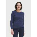 Dámske tričko (SOL'S IMPERIAL LSL WOMEN - LONG-SLEEVE T-SHIRT)>modrá (frenchnavy)>XL