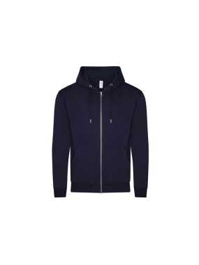 Unisex mikina (Just Hoods ORGANIC ZOODIE) > modrá (new french navy) > L