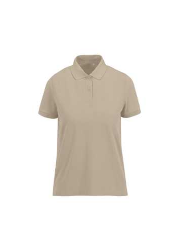 Dámska polokošeľa (B&C MY ECO POLO 65/35 /WOMEN_°) > hnedá (mastic) > S