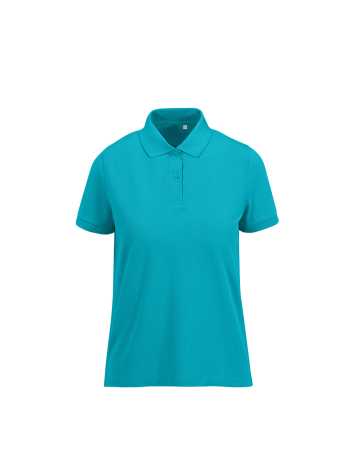 Dámska polokošeľa (B&C MY ECO POLO 65/35 /WOMEN_°) > tyrkysová (pop) > S