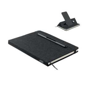Zápisník A5 so stojanom na mobil > čierna