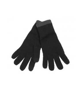 Rukavice (K-UP TOUCH SCREEN KNITTED GLOVES) > čierna / šedá (dark) > S/M