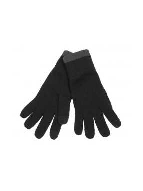 Rukavice (K-UP TOUCH SCREEN KNITTED GLOVES) > čierna / šedá (dark) > S/M