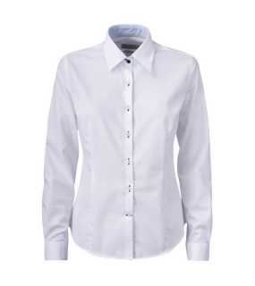 Dámska košeľa (James Harvest YELLOW BOW 51 LADIES) > biela / modrá (light) > L