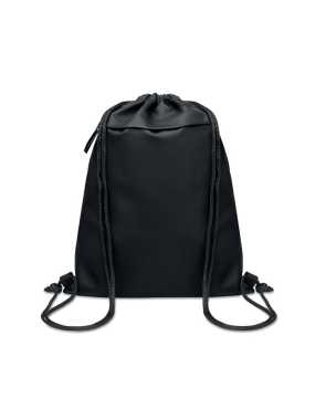 Sťahovacie vrecúško zo 600D RPET s PU vrstvou > čierna