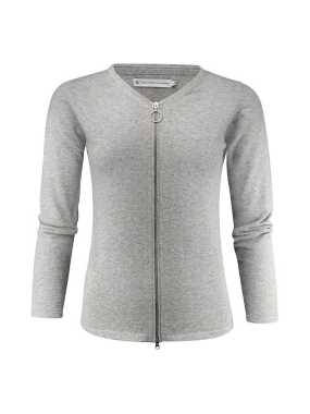 Dámsky sveter (James Harvest ASHLAND CARDIGAN WOMAN) > šedá > XL