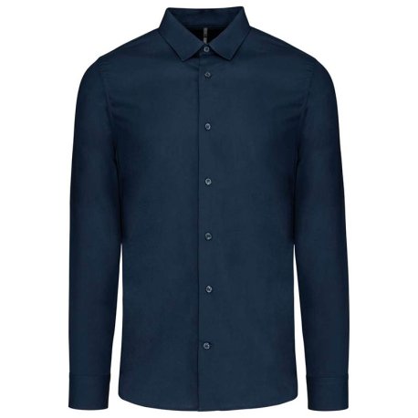 Pánska košeľa(KARIBAN MEN’S LONG SLEEVE POPLIN SHIRT) > modrá (navy) > 2XL