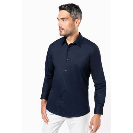 Pánska košeľa(KARIBAN MEN’S LONG SLEEVE POPLIN SHIRT) > biela > 2XL