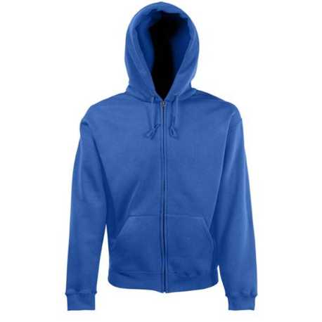 Pánska mikina (FRUIT OF THE LOOM Hooded Sweat Jacket ) > modrá (royal) > S