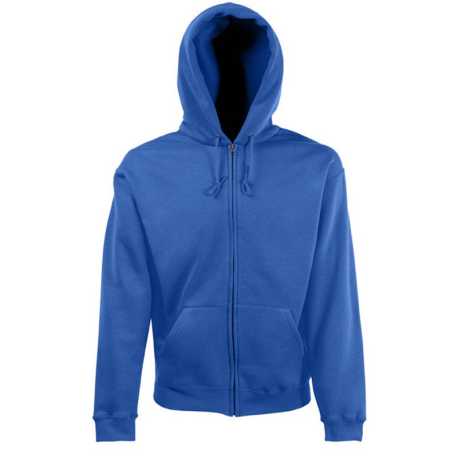 Pánska mikina (FRUIT OF THE LOOM Hooded Sweat Jacket ) > modrá (royal) > S