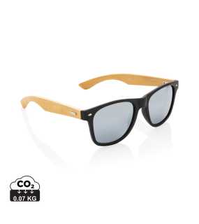 Slnečné okuliare z RCS recykl. plastu a FSC bambusu > čierna