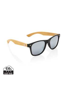 Slnečné okuliare z RCS recykl. plastu a FSC bambusu > čierna