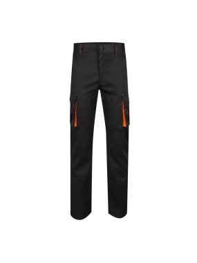 Pánske nohavice (VELILLA TWO-TONE STRETCH TROUSERS) > čierna / oranžová (hi-vis) > 40