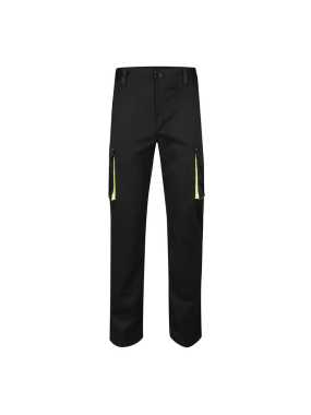 Pánske nohavice (VELILLA TWO-TONE STRETCH TROUSERS) > čierna / žltá (hi-vis) > 58