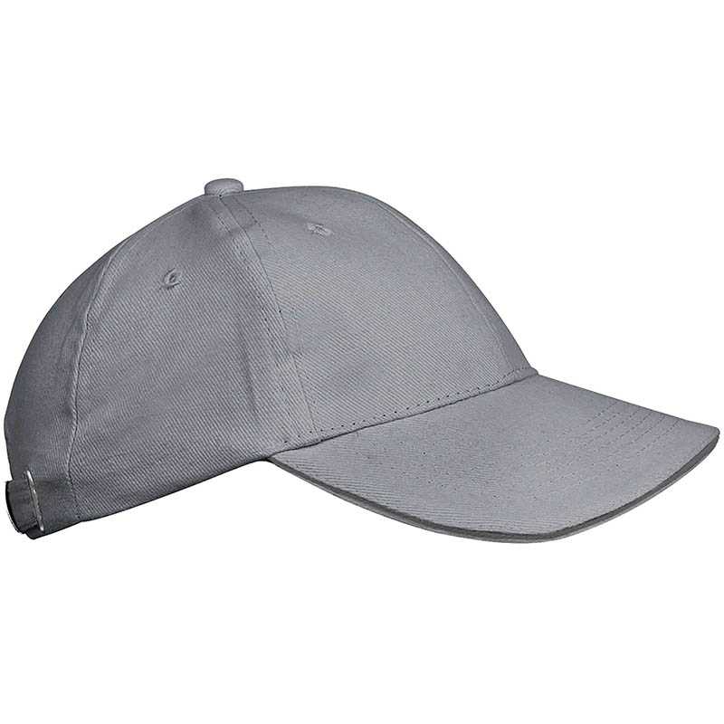 Detská 6 panelová šiltovka (KARIBAN ORLANDO KIDS CHILDREN CAP)>šedá (light) / šedá (dark)