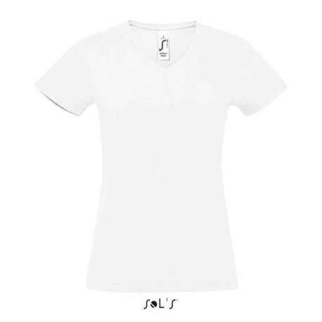 Dámske tričko (SOL'S IMPERIAL V WOMEN - V-NECK T-SHIRT) > biela > S