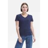 Dámske tričko (SOL'S IMPERIAL V WOMEN - V-NECK T-SHIRT) > čierna (deep) > M
