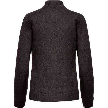 Dámska mikina (Kariban"LADIES' FULL ZIP HEATHER JACKET") > šedá (dark melange) > M