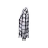 Dámska košeľa(PREMIER "GINMILL" CHECK -LADIES COTTON LONG SLEEVE SHIRT)>čierna / biela>2XL
