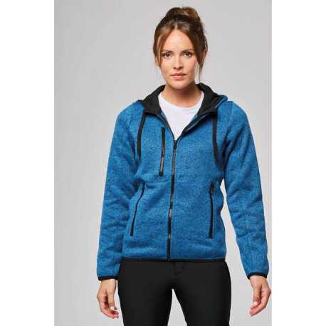 Dámska mikina (Proact"LADIES' HEATHER HOODIE") > šedá (light melange) > L