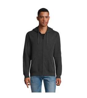 Pánska mikina (SOLS MEN CONTRASTED JACKET) > šedá (charcoal melange) > M