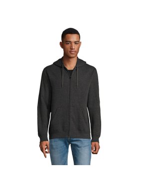 Pánska mikina (SOLS MEN CONTRASTED JACKET) > šedá (charcoal melange) > M