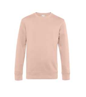Pánska mikina (B&C KING Crew Neck)>ružová(soft)>XL
