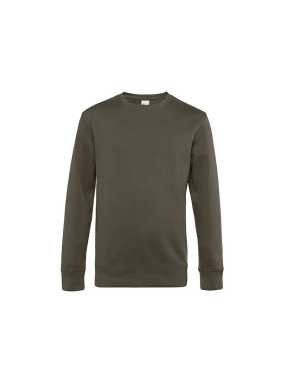 Pánska mikina (B&C KING Crew Neck)>zelená(khaki)>2XL