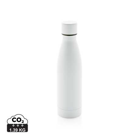 Celofarebná termo fľaša z RCS recyklovanej ocele 500ml > biela