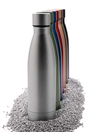 Celofarebná termo fľaša z RCS recyklovanej ocele 500ml > biela