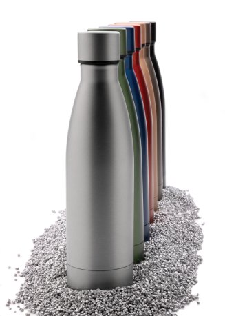 Celofarebná termo fľaša z RCS recyklovanej ocele 500ml > čierna