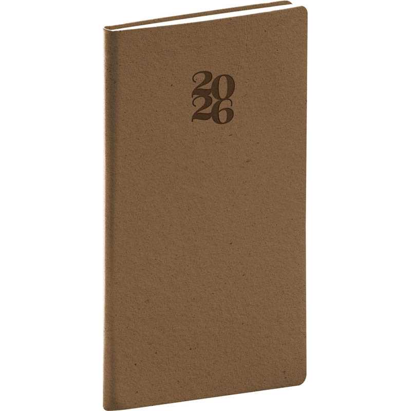 Diár (Essenza 2026) - 9 x 15,5 x 1 cm  > oriešok > vreckový týždenný