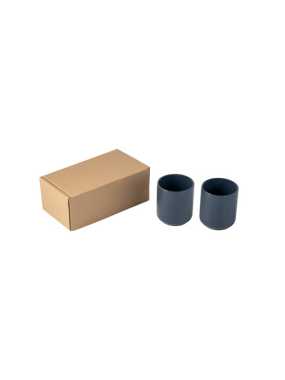 Sada 2 keramických pohárov 280 ml > modrá (navy)