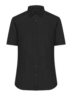 Dámska košeľa(JN Ladies Shirt Shortsleeve Micro-Twill) > čierna > 3XL