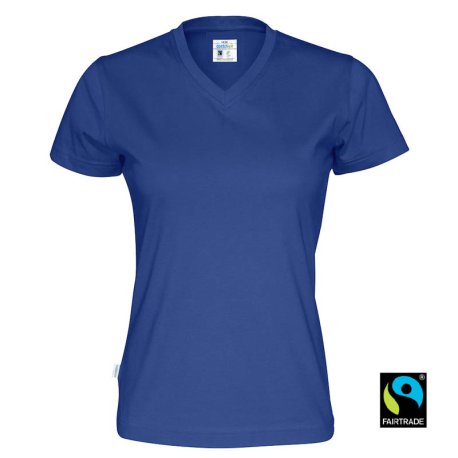Dámske tričko (COTTOVER T-SHIRT V-NECK LADY) > modrá (royal) > XS