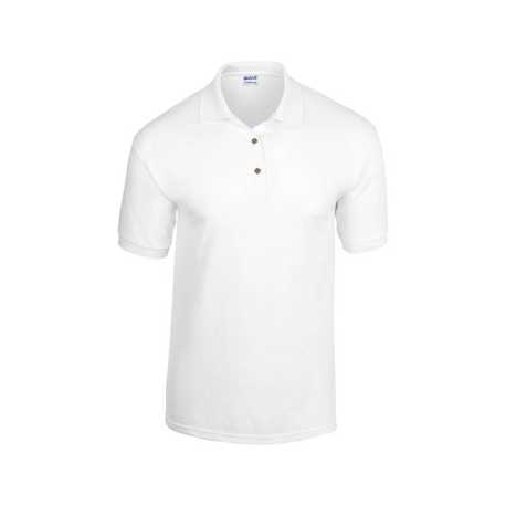 Unisex polokošeľa (GILDAN DRYBLEND ADULT JERSEY POLO) > biela > 2XL