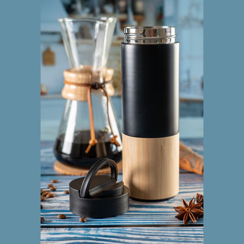 Vákuovo izolovaná termoska Sheffield, 500 ml > čierna