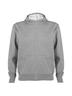 Montblanc unisex celorozepínací mikina s kapucí > šedá (marl) > 2XL