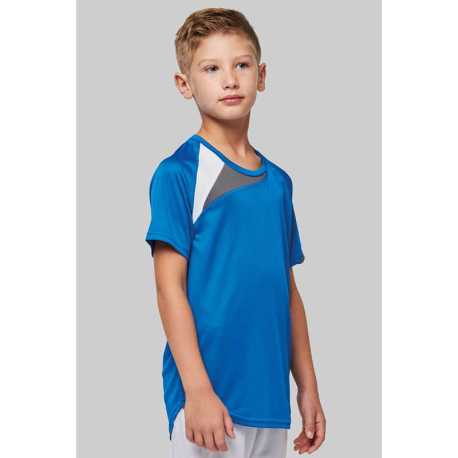 Detské tričko(Proact KIDS' SS SPORTS T-SHIRT)>žltá(sporty)/čierna/šedá(storm)>12/14