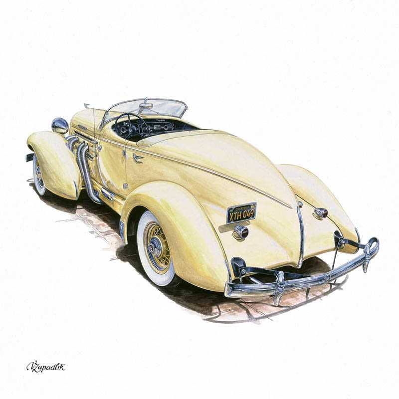 Nástenný kalendár (Classic Cars – Václav Zapadlík 2026) - 30 x 30 x 1 cm
