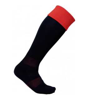 Športové ponožky (TWO-TONE SPORTS SOCKS) > čierna / červená > 43/46