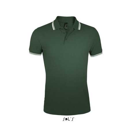 Pánska polokošeľa (SOLS MEN POLO SHIRT) > zelená (forest) / biela > 2XL