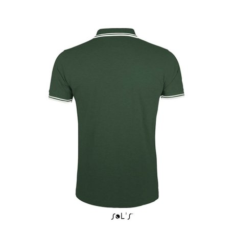 Pánska polokošeľa (SOLS MEN POLO SHIRT) > zelená (forest) / biela > 2XL