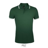 Pánska polokošeľa (SOLS MEN POLO SHIRT) > zelená (forest) / biela > 2XL