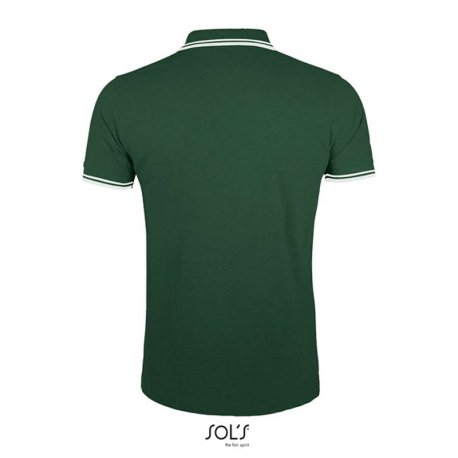 Pánska polokošeľa (SOLS MEN POLO SHIRT) > zelená (forest) / biela > 2XL