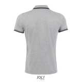 Pánska polokošeľa (SOLS MEN POLO SHIRT) > šedá / modrá (navy) > XL