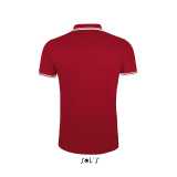 Pánska polokošeľa (SOLS MEN POLO SHIRT) > červená / biela > 2XL