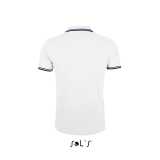 Pánska polokošeľa (SOLS MEN POLO SHIRT) > biela / modrá (navy) > M